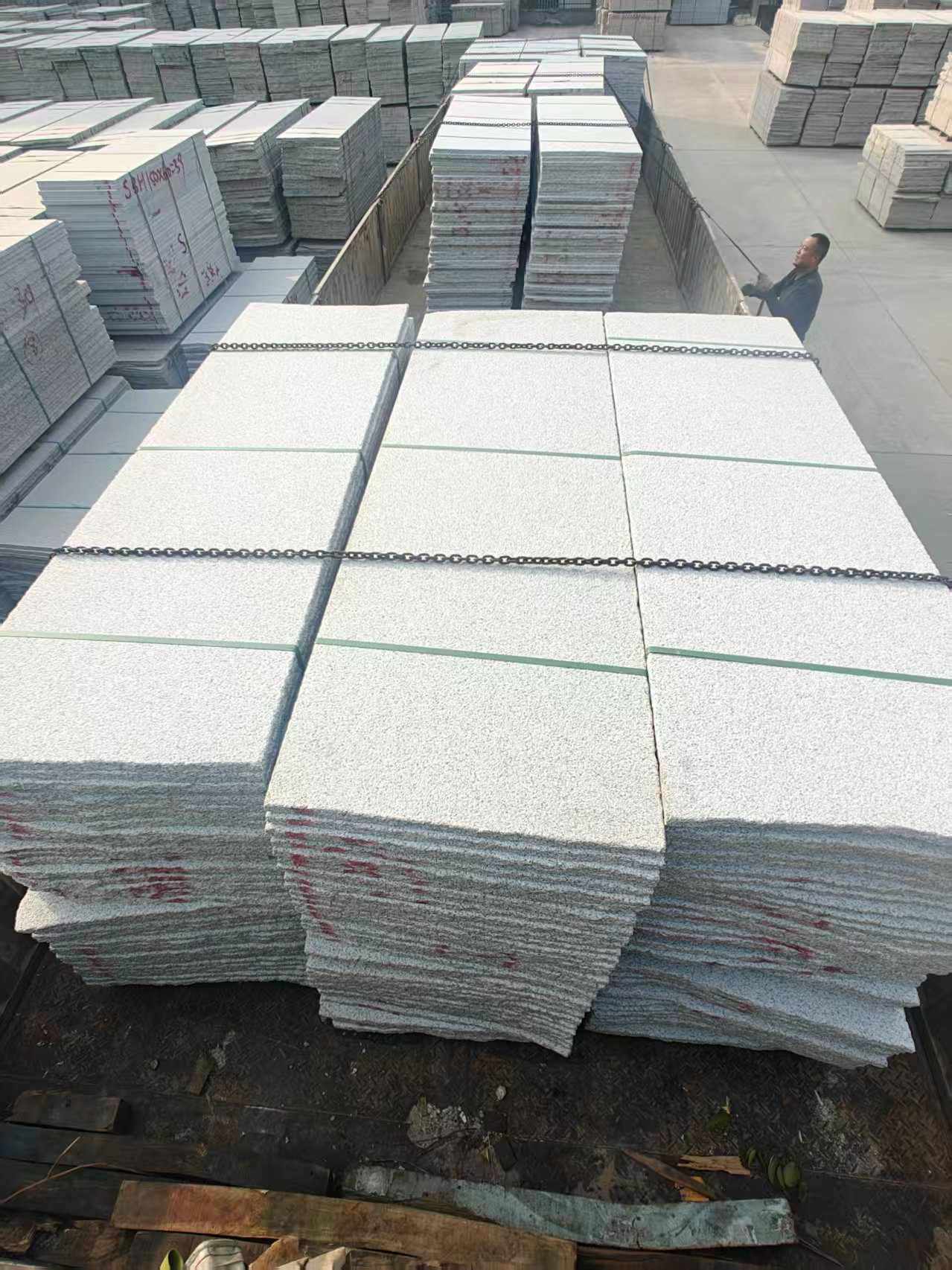 宁德芝麻白毛板，石材毛板